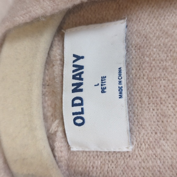 Old Navy‎ Women's Light Pink Cozy Casual Pocket Cardigan Sweater Size L Petite - Picture 5 of 7